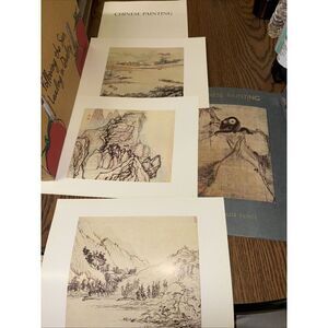 Vintage Set of 3 SKIRA Color Prints Chinese Painting